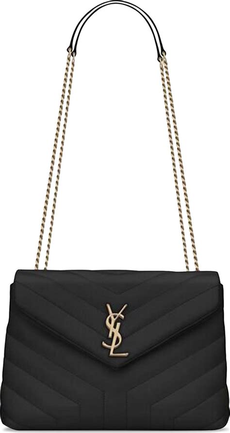 494699 ysl|Saint Laurent Black Loulou Small Shoulder Bag .